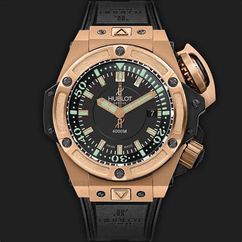 hublot diver 4000m gold|Hublot king 4000 review.